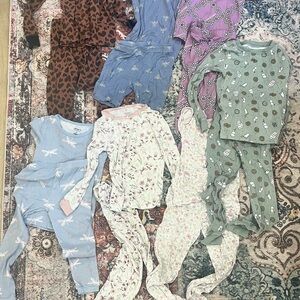 Carter's Kids Pajama Sets - Blue, Brown, Green, Pink